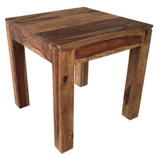 Akram Solid Dark Sheesham Wood 1 drawer Accent Table