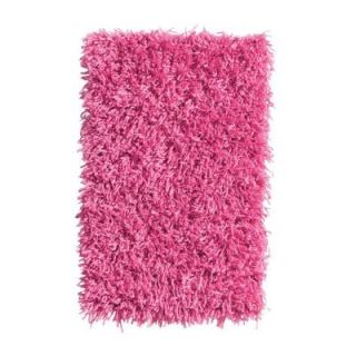 Home Decorators Collection Ultimate Shag Hot Pink 3 ft. 6 in. x 5 ft. 6 in. Area Rug 7575430240