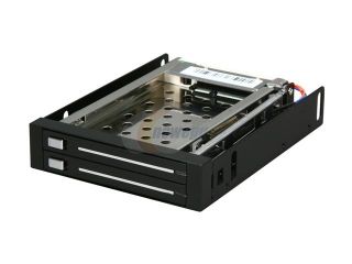 Rosewill RX C202 3.5" SATA Trayless Hot Swap Mobile Rack for Dual 2.5" SATA SSD / HDD