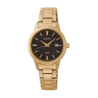 Seiko Womens Stainless Steel and Gold Tone Watch
