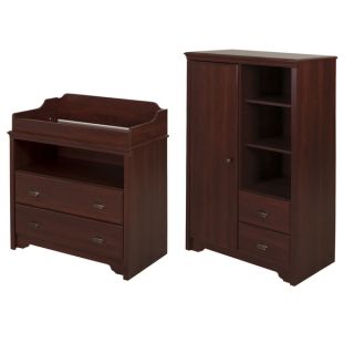 South Shore Fundy Tide Changing Table and Armoire with Drawers