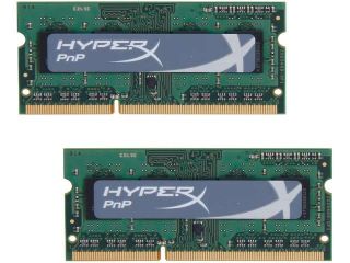HyperX 8GB (2 x 4GB) 204 Pin DDR3 SO DIMM DDR3 1600 HyperX Plug n Play Laptop Memory Model KHX1600C9S3P1K2/8G