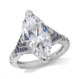 Jean Dousset 5.56ct Absolute™ Marquise and Created Sapphire Sterling Silv   7817830