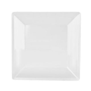Global Goodwill Jazz 4 in. x 4 in. Square Plate in White (1 Piece) 849851027831