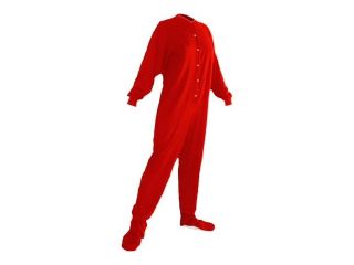 304 Red, Adult Footed Pajama W/ Drop Seat
