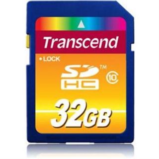 Transcend TS32GSDHC10 32GB Class 10 SDHC Flash Memory Card Class 10