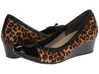 Cole Haan Air Tali Lace Wedge Ocelot Haircalf Black Patent