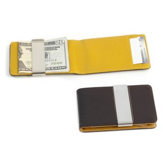 Bey Berk Leather Wallet with Money Clip   Brown   Business Accessories