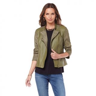 G by Giuliana Perforated Faux Suede and Ultra Luxe Jacket   7909336