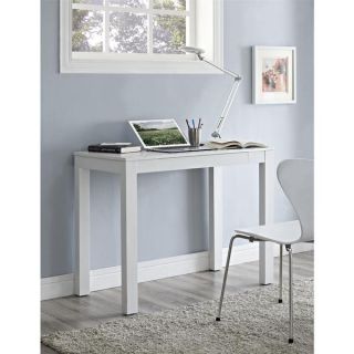 Altra Parsons White Wooden Desk with Chevron Top   Shopping