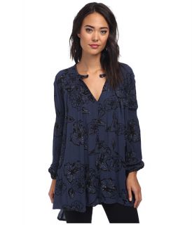Free People Printed Snap Out Of It Rayon Tree Swing Top
