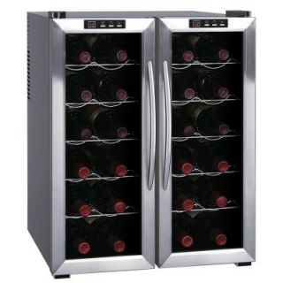 SPT 20 3/8 in. 24 Bottle Thermoelectric Wine Cooler with Double Door Dual Zone and Heating WC 2461H