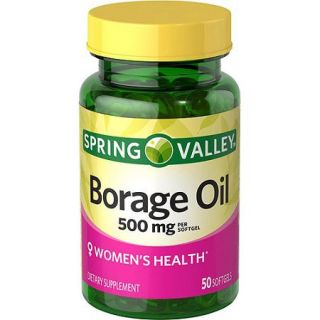 Spring Valley Natural Borage Oil Softgels, 500 mg, 50 count
