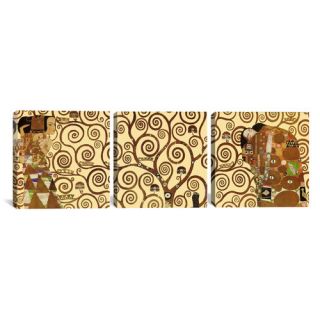 Gustav Klimt The Tree of Life 3 Piece on Wrapped Canvas Set by iCanvas