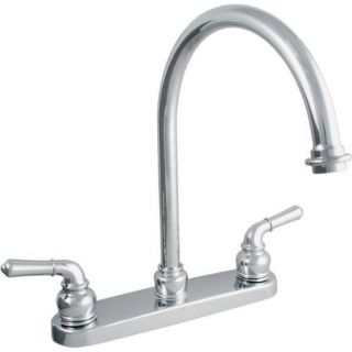 LDR 952 36415CP Double Handle Chrome Kitchen Faucet