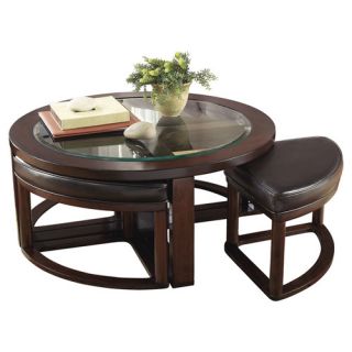 Signature Design by Ashley Machias Coffee Table with Stools