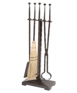 Stone County Ironworks Forest Hill Fire Tool Set   5 Piece Set   Fireplace Tools