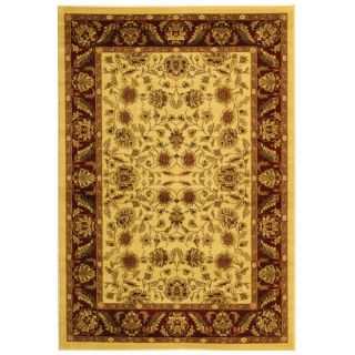 Safavieh Lyndhurst Ivory and Rust Rectangular Indoor Machine Made Area Rug (Common 6 x 9; Actual 72 in W x 108 in L x 0.58 ft Dia)