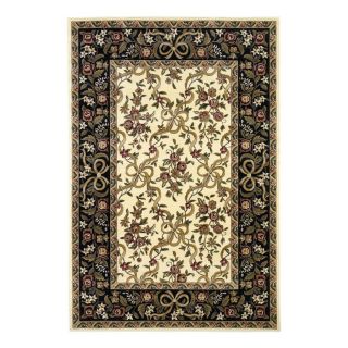 KAS Rugs Always Ribbons Ivory Rectangular Indoor Woven Oriental Area Rug (Common 8 x 11; Actual 91 in W x 130 in L)