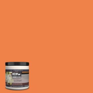 BEHR Premium Plus Ultra 8 oz. #240B 6 Orange Zest Interior/Exterior Paint Sample 240B 6U