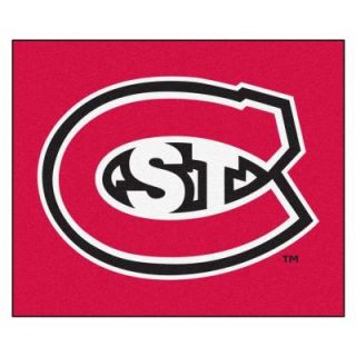 FANMATS NCAA St. Cloud State University Red 5 ft. x 6 ft. Area Rug 2278