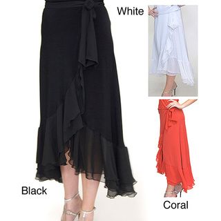 Wrap Skirt with Tiered Ruffle   Shopping Shining