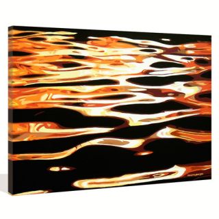 Neon on Water by George Gravity Original Painting on Wrapped Canvas by