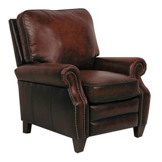 Briarwood II Stetson Coffee Leather Recliner   16346883  