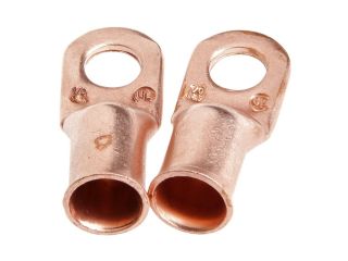 Forney 60096 Copper Cable Lugs Number 1/0 Cable with 3/8 Inch Stud Size 2 Pack