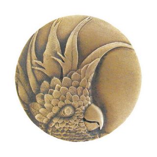 Notting Hill 1 3/8 in Brass Tropical Round Cabinet Knob