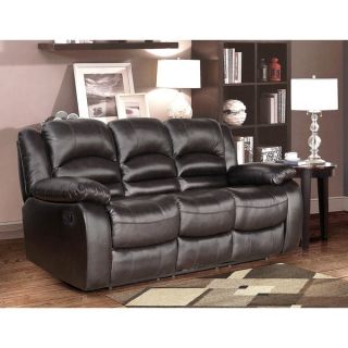 ABBYSON LIVING Brownstone Premium Top grain Leather Reclining Sofa