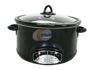 RIVAL SCRP500B RIV Black 5 Qt. 5 Quart "Smart Pot" Slow Cooker