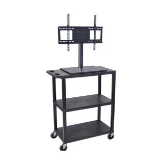Offex 3 shelf Flat Panel TV Cart with Electrical Assembly