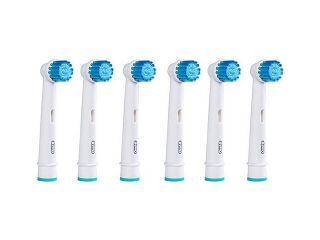 Oral B 6 Pack Sensitive Clean Replacement Brush Heads