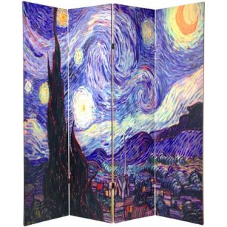 Oriental Furniture 70.88 x 63 Double Sided Works of Van Gogh Canvas