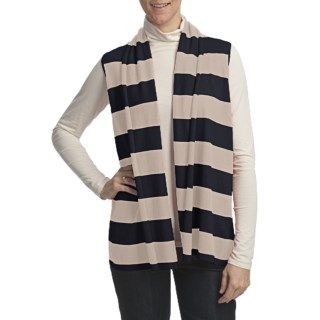 Lilla P Stripe Flyaway Sweater Vest (For Women) 5686U