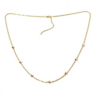 Michael Anthony Jewelry® 10K Bead Station 20" Rope Chain Necklace   7735967