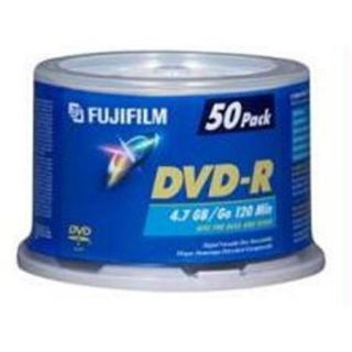FUJI FILM 600004139 DVD R 50 PK SPINDLE WHITE INKJET 16X