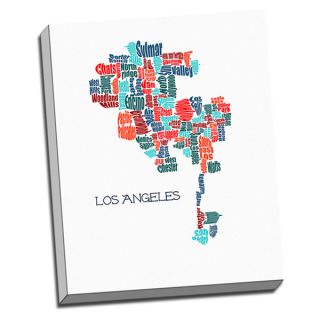 Grace Pullen Los Angeles Cities and Words Typography Wall Plaque