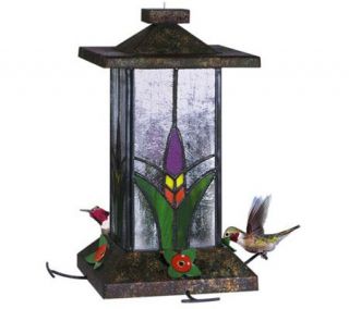 Stained Glass Hummingbird Feeder   V107790 —