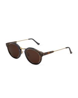 Super by Retrosuperfuture Panama Round Sunglasses, Costiera (Tortoise)