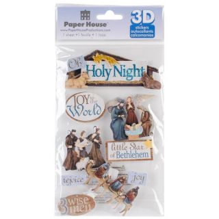 Paper House 3 D Sticker   Holy Night