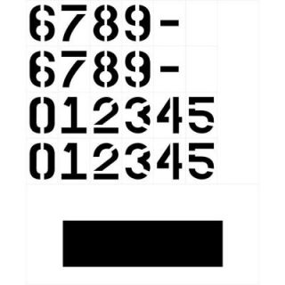 Stencil Ease 6 in. Curb Painting Numbers  DISCONTINUED KCC0006