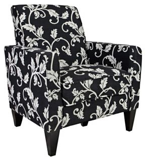 angeloHOME Sutton Chair   Black & White Vine