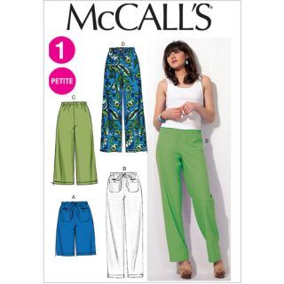 McCall's Pattern Misses' and Miss Petite Shorts and Pants, ZZ (L, XL, XXL)