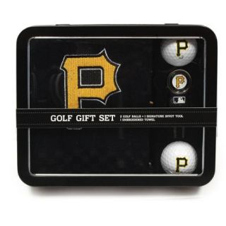 Team Golf MLB Pittsburgh Pirates Embroidered Golf Towel, 2 Golf Balls, And Divot Tool Set