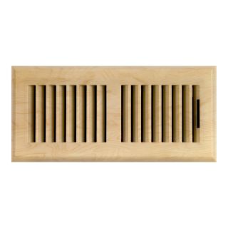 Accord Louvered Maple Look ABS Resin Floor Register (Rough Opening 2 in x 12 in; Actual 3.6 in x 13.42 in)