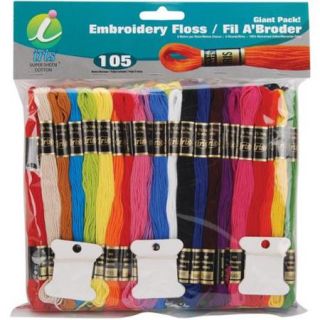 Embroidery Floss Giant Pak 8 Meters 105/Pkg 