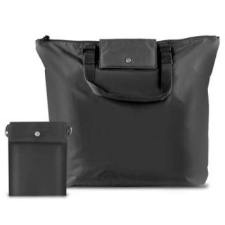 Compact Foldable Carry All Tote Bag, Black