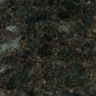 Stonemark Granite 3 in. Granite Countertop Sample in Peacock Green DT G444
